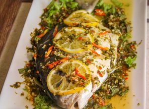 Steamed Pompano